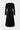 CLASSIC ESSENTIAL LITTLE BLACK DRESS, WITH BUTTON DECORATION
