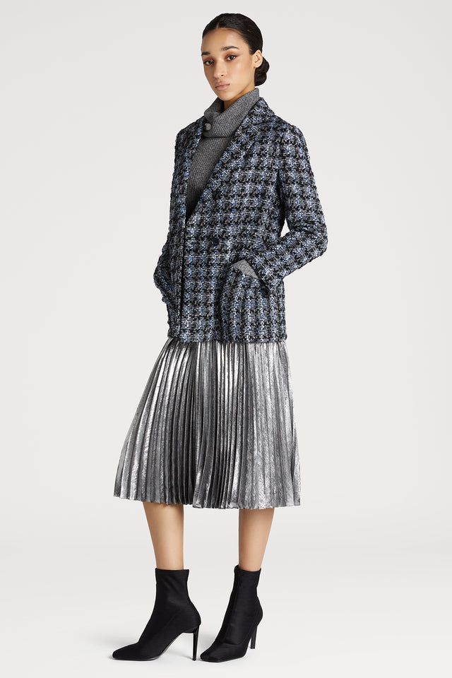 Plaid Tweed Blazer