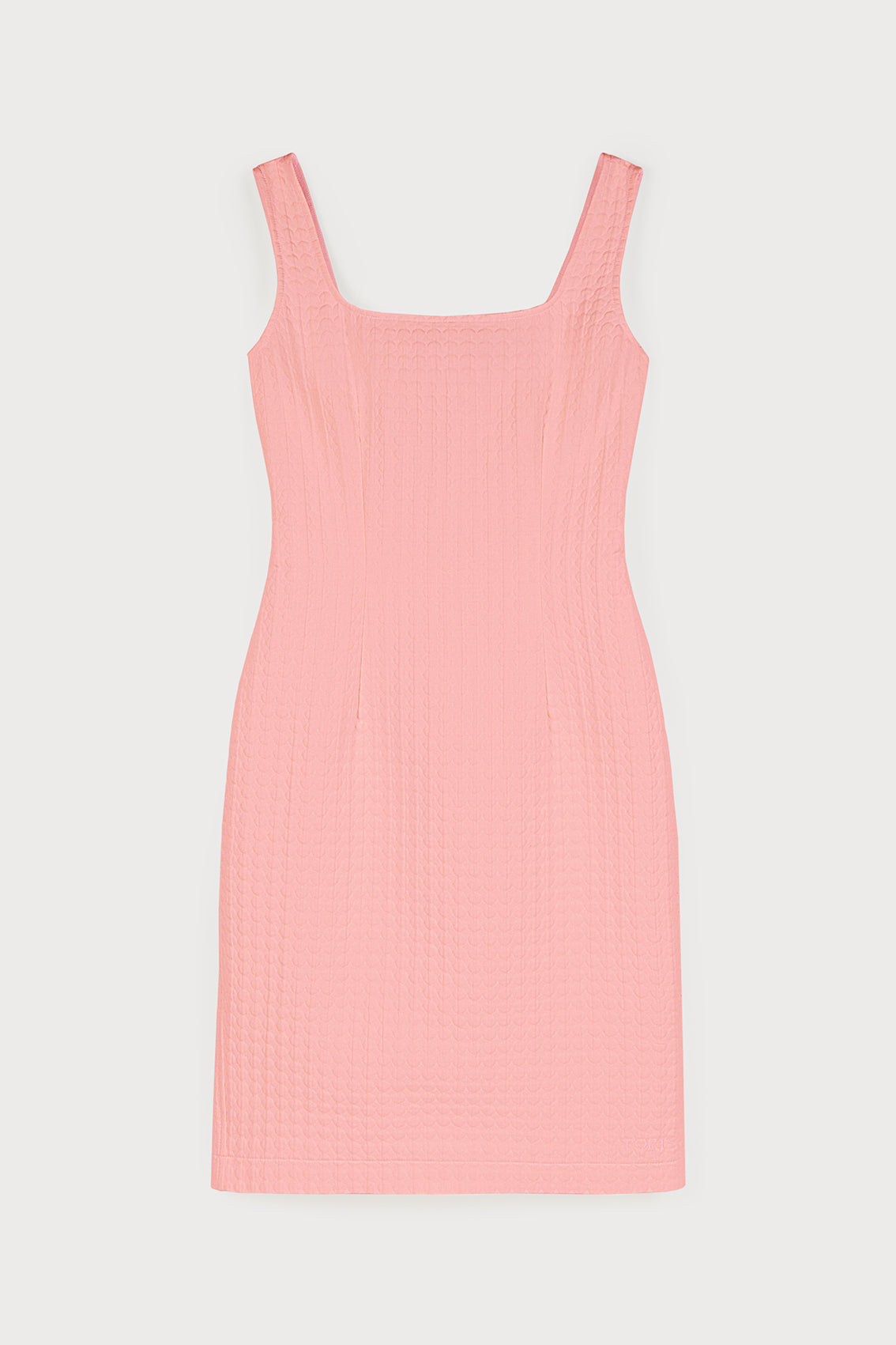 Matalasse Dots Sleeveless Dress in Coral Pink