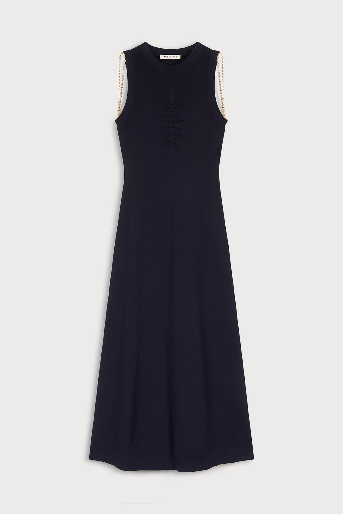 ports 1961 black shirt dress Ports 1961 Sleeveless Midi Dress
