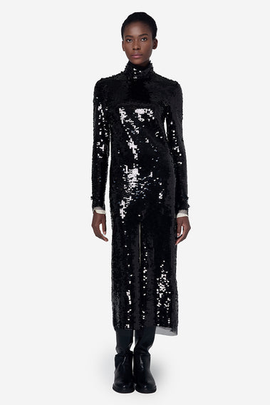 ELEGANT SEQUIN EVENING GOWN