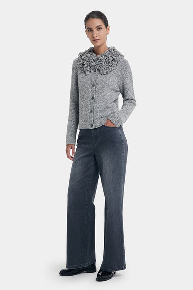 COTTON WOOL BLENDED CARDIGAN