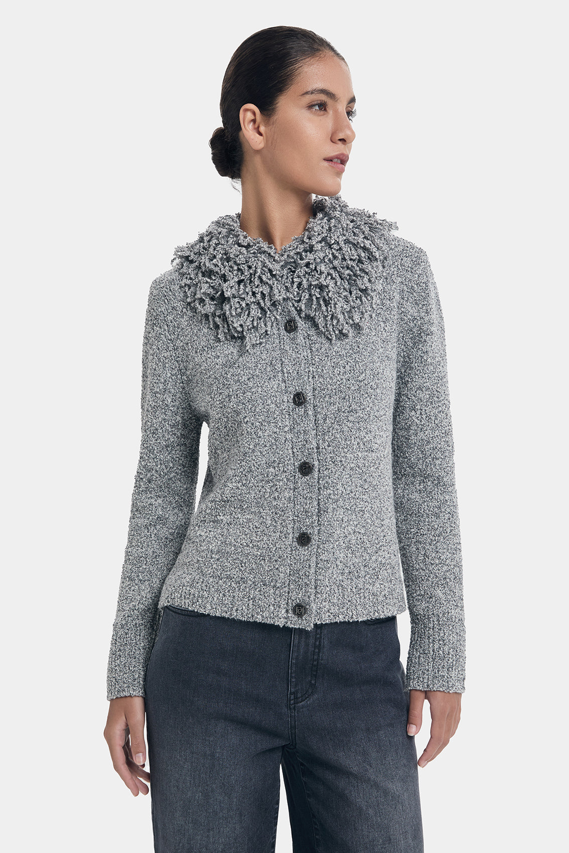 COTTON WOOL BLENDED CARDIGAN