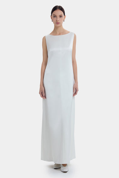 CHARMING BOW WHITE GOWN