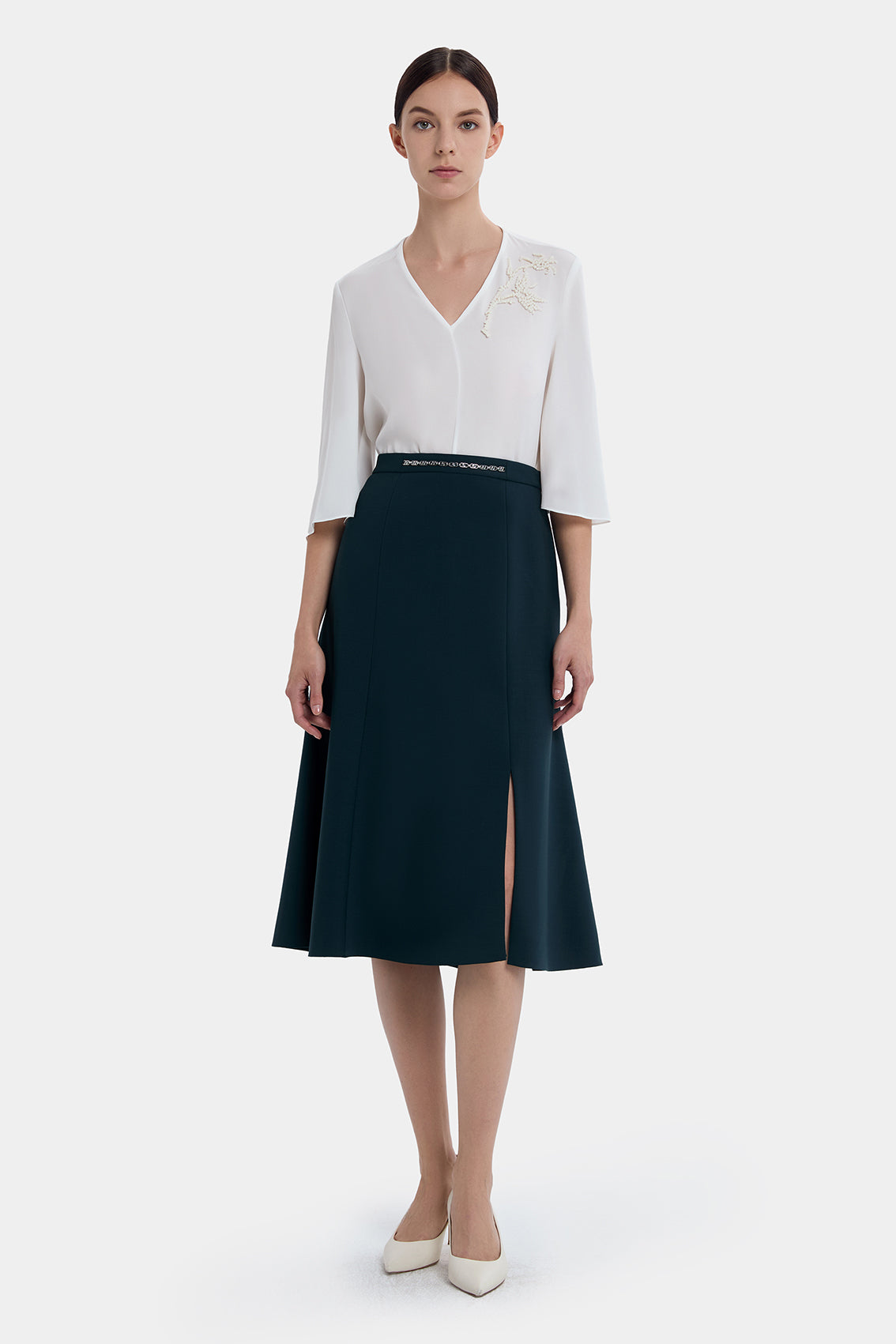 ELEGANCE BALSAM GREEN SKIRT