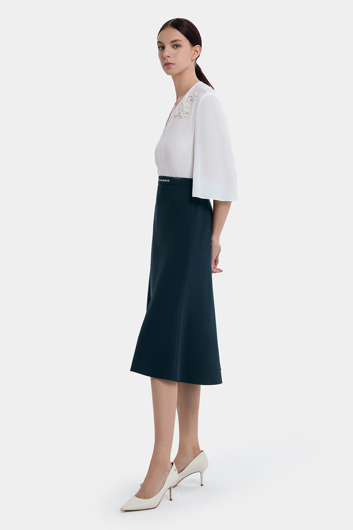 ELEGANCE BALSAM GREEN SKIRT