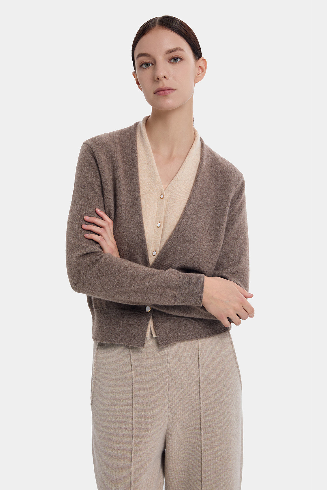 2-IN-1 CASHMERE CARDIGAN