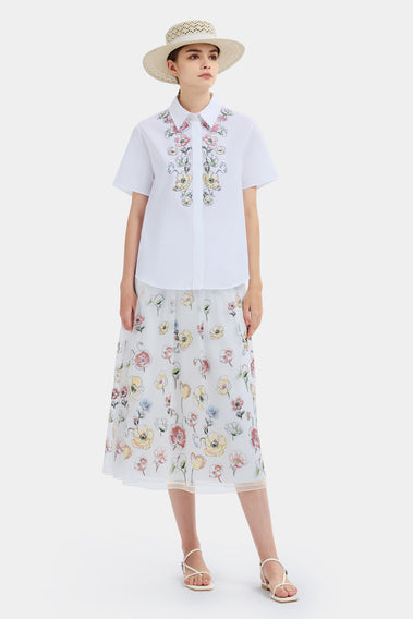 BLOSSOM EMBROIDERY BLOUSE