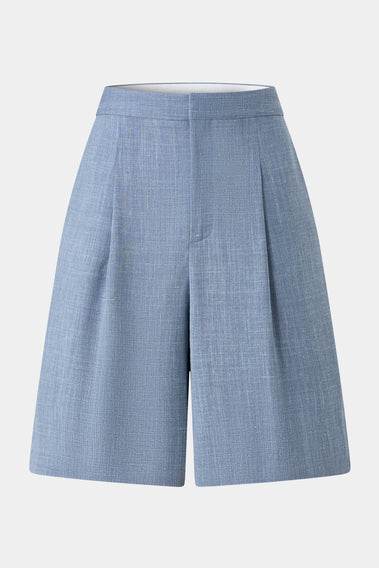AZURE PLEAT POCKET SHORTS