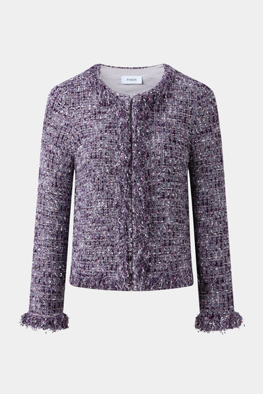 LUXE FRINGE TWEED COAT