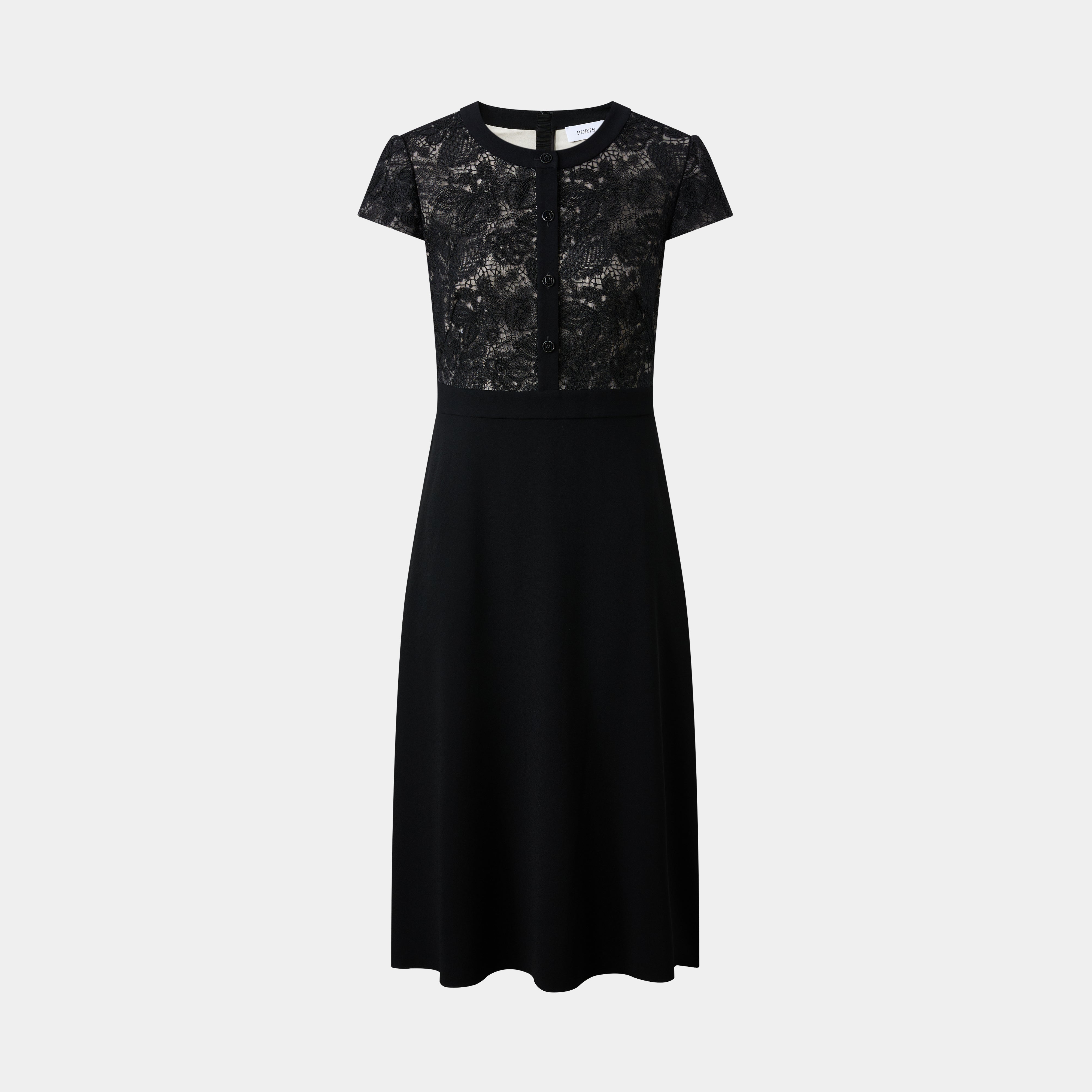 EXQUISITE BLACK LACE TULLE DRESS, A PERFECT BLEND OF ELEGANCE AND CHARM