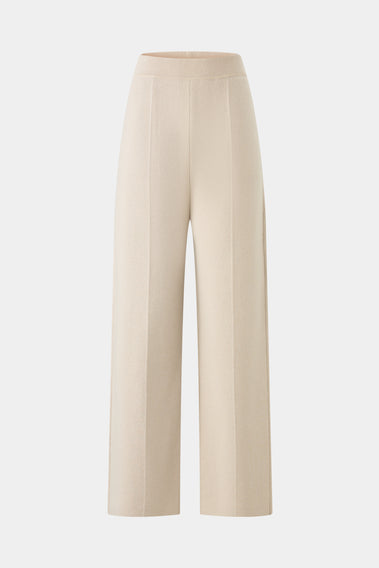 CHIC BEIGE WIDE-LEG PANTS