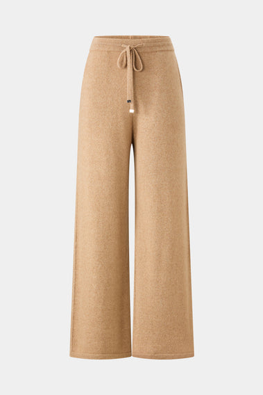 COMFORTABLE WIDE-LEG KNIT LOUNGE PANTS-IN SUNSET CASTLE COLOR
