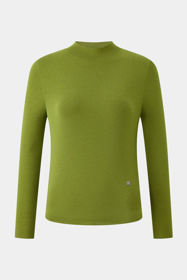 KOMBU GREEN TURTLENECK ELEGANCE