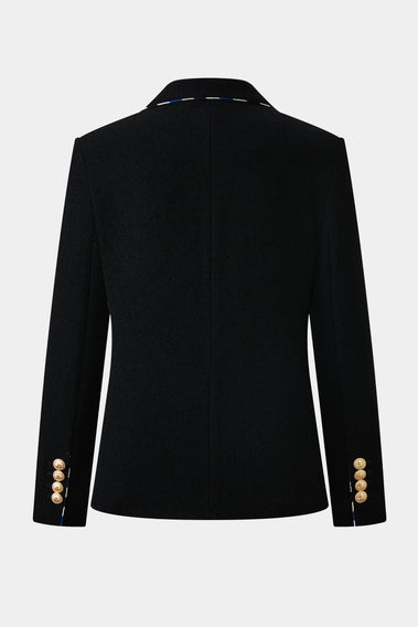 MARINE BLAZER WITH GOLD ACCENTS