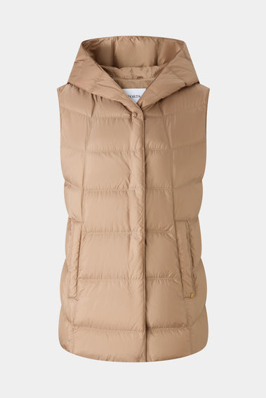 SOPHISTICATED HOODED PUFFER GILET