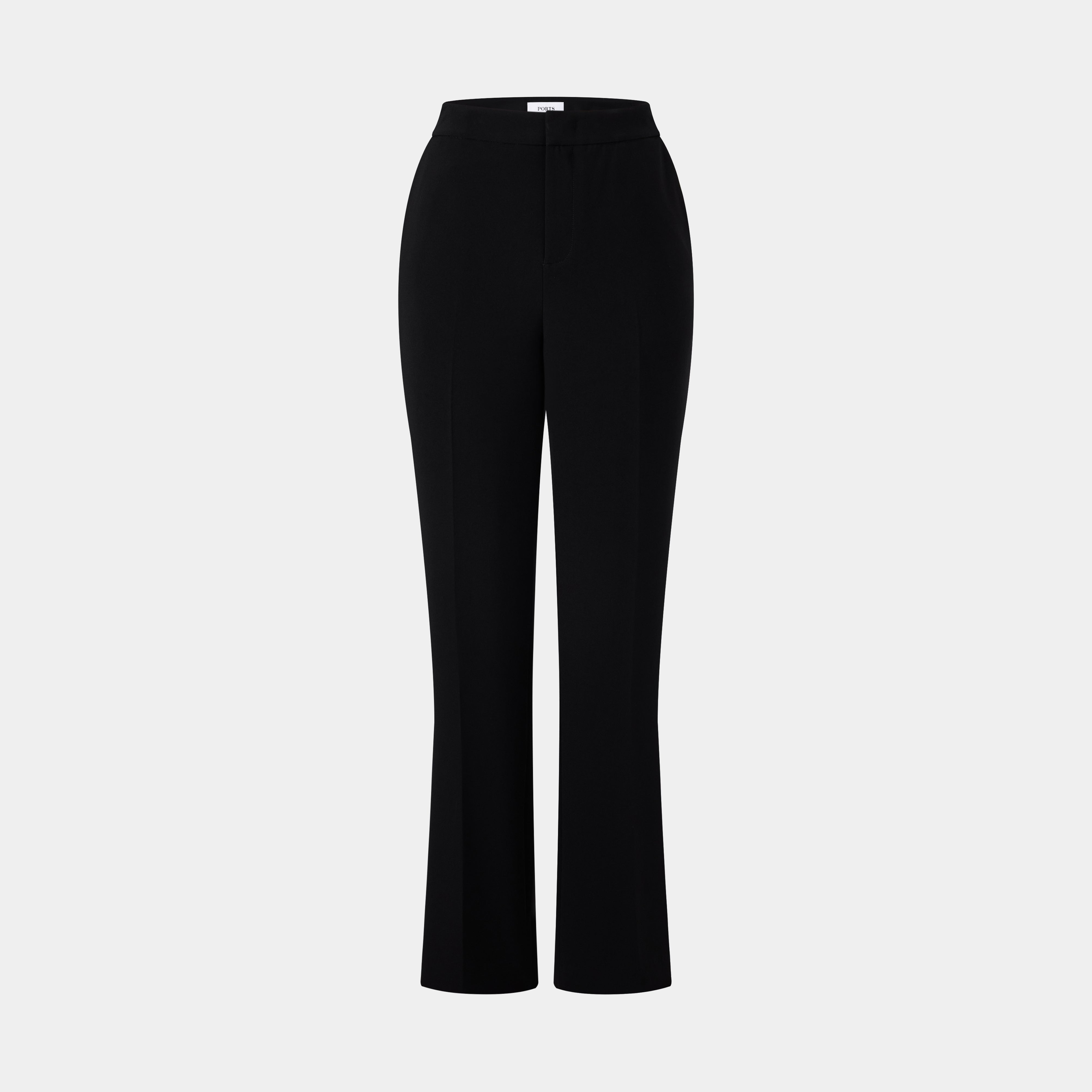 SLEEK STRETCH BLACK TROUSERS