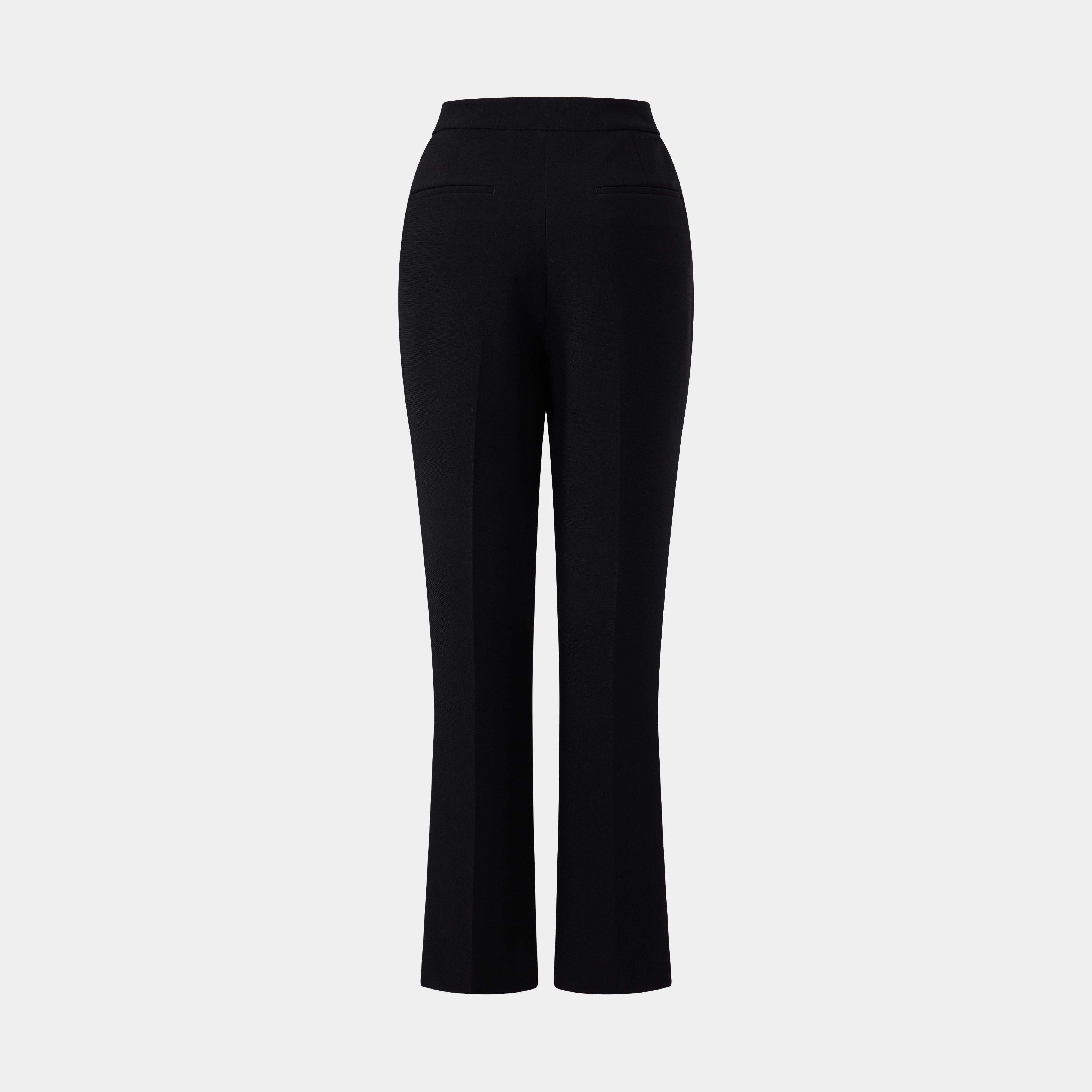 SLEEK STRETCH BLACK TROUSERS