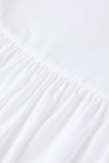 SERENE WHITE PLEATED SKIRT