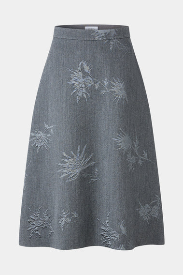 EMBROIDERED A-LINE SKIRT