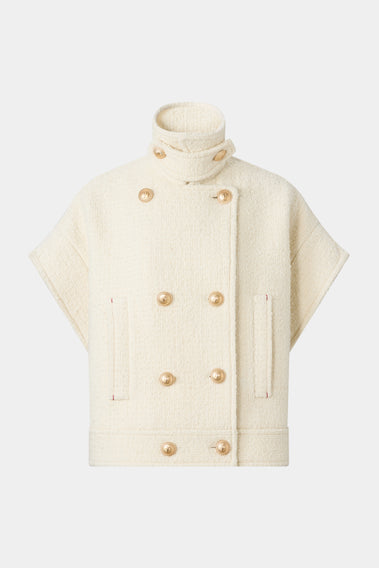ELEGANT WOOL-POLYAMIDE JACKET
