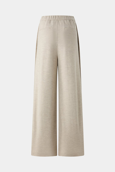 WOOL-CASHMERE WIDE LEG PANTS
