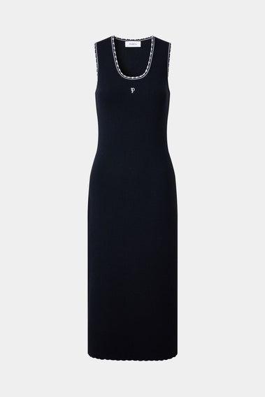 STYLISH NAVY COLLAR DRESS