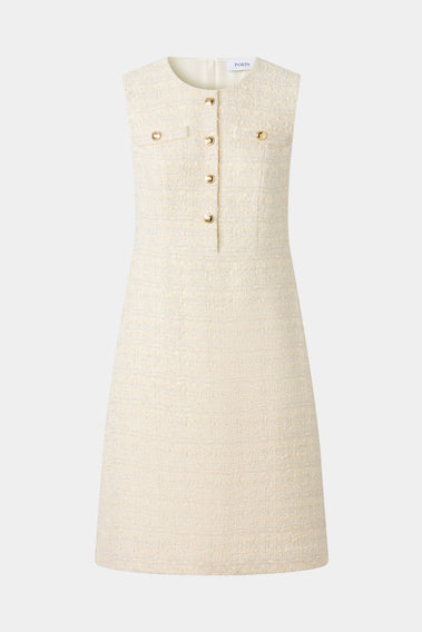 BREATHTAKING WHITE TWEED DRESS