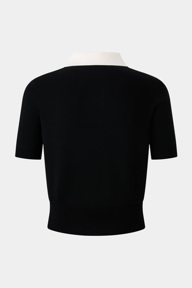 CLASSIC BLACK AND WHITE POLO