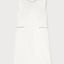 Sleeveless Tweed Dress with Beading Trim