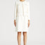 Sleeveless Tweed Dress with Beading Trim