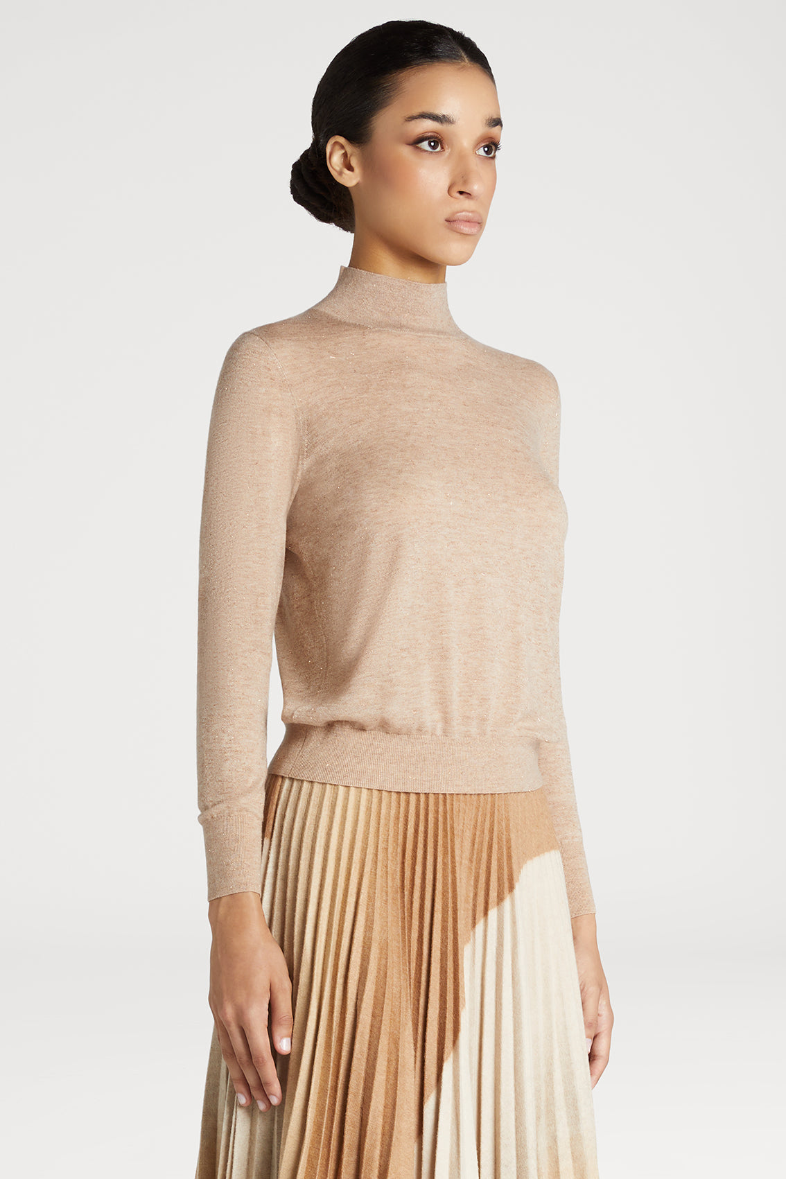 Turtle Neck Sweater with Lurex