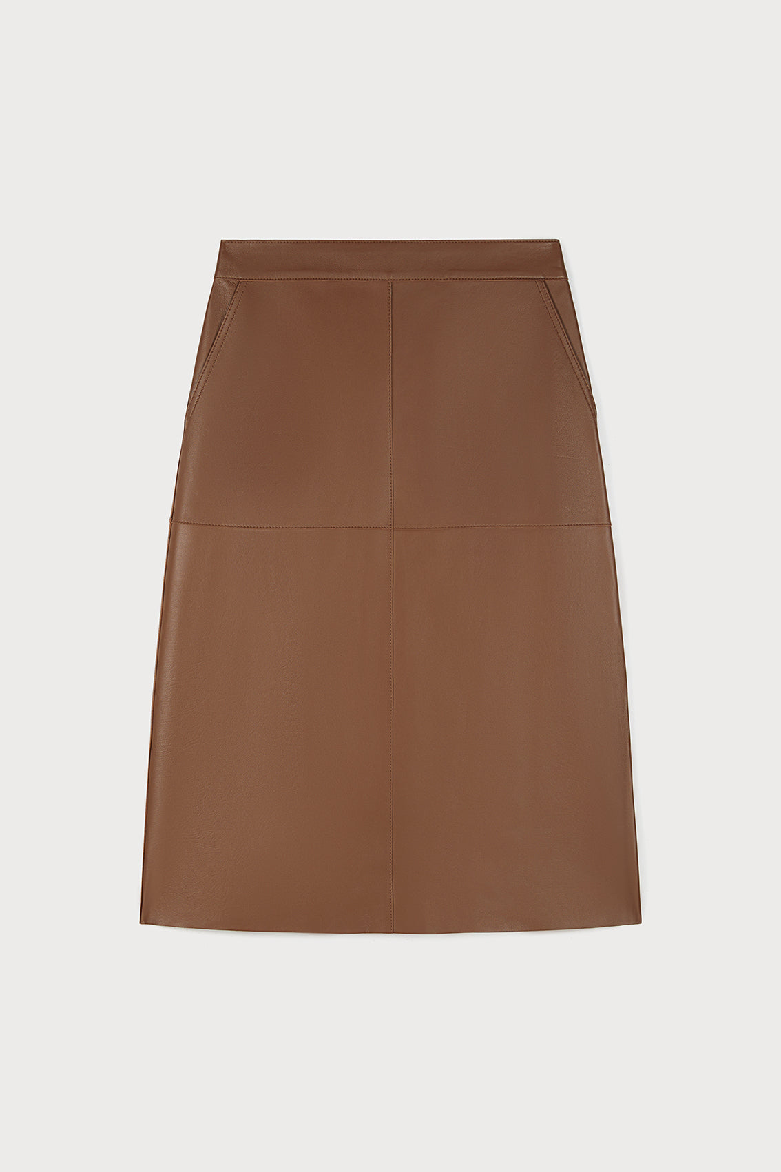 Double Face Leather Skirt