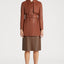 Belted Leather Trench