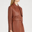 Belted Leather Trench