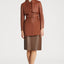 Belted Leather Trench