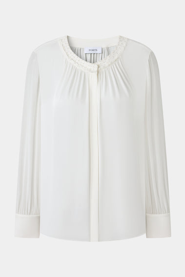 TIMELESS PLEATED SLEEVE SHIRT