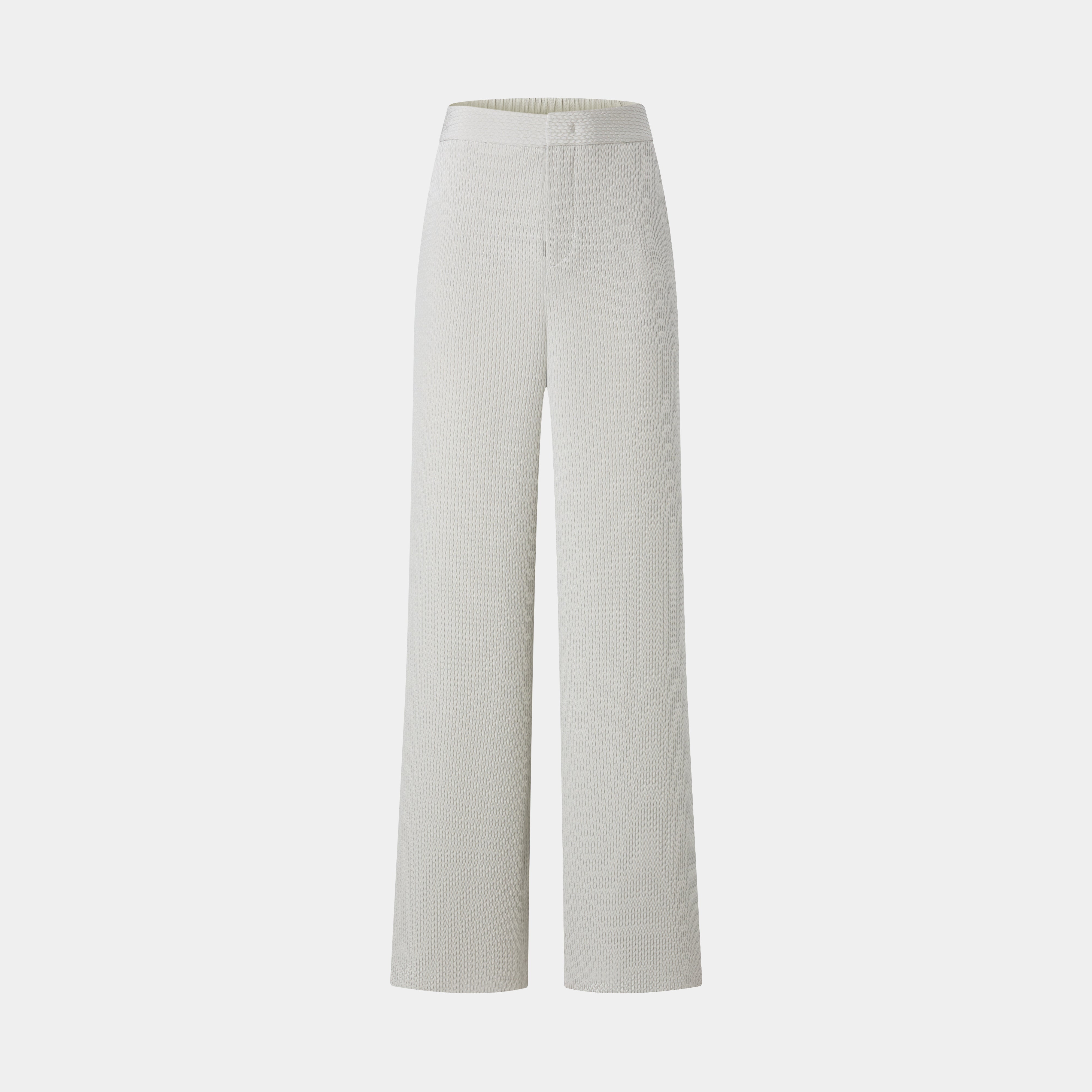 SILK FLOW WIDE LEG TROUSERS