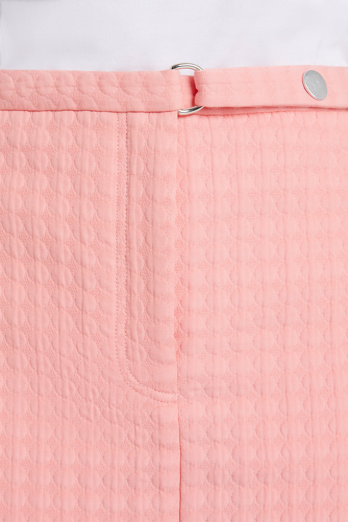 Coral Pink Mini Skirt