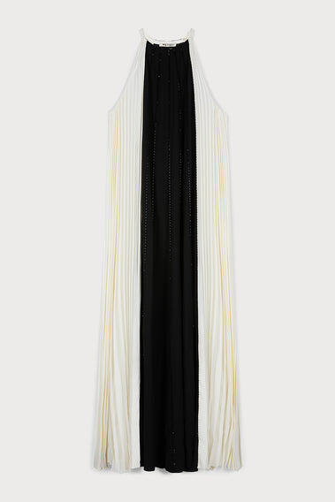 REFINED SOPHISTICATION & ALLURE BLACK & WHITE CONTRAST GOWN