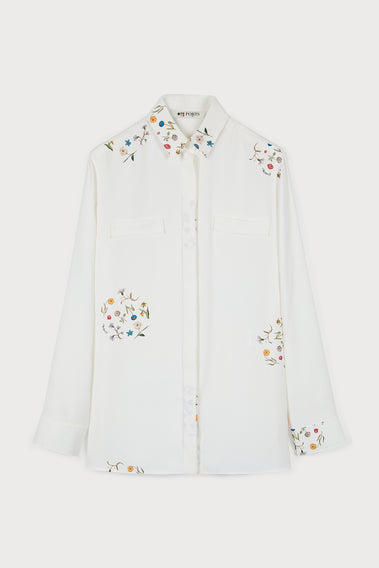 WHIMSICAL FANTASY GARDEN PRINTED SHIRT