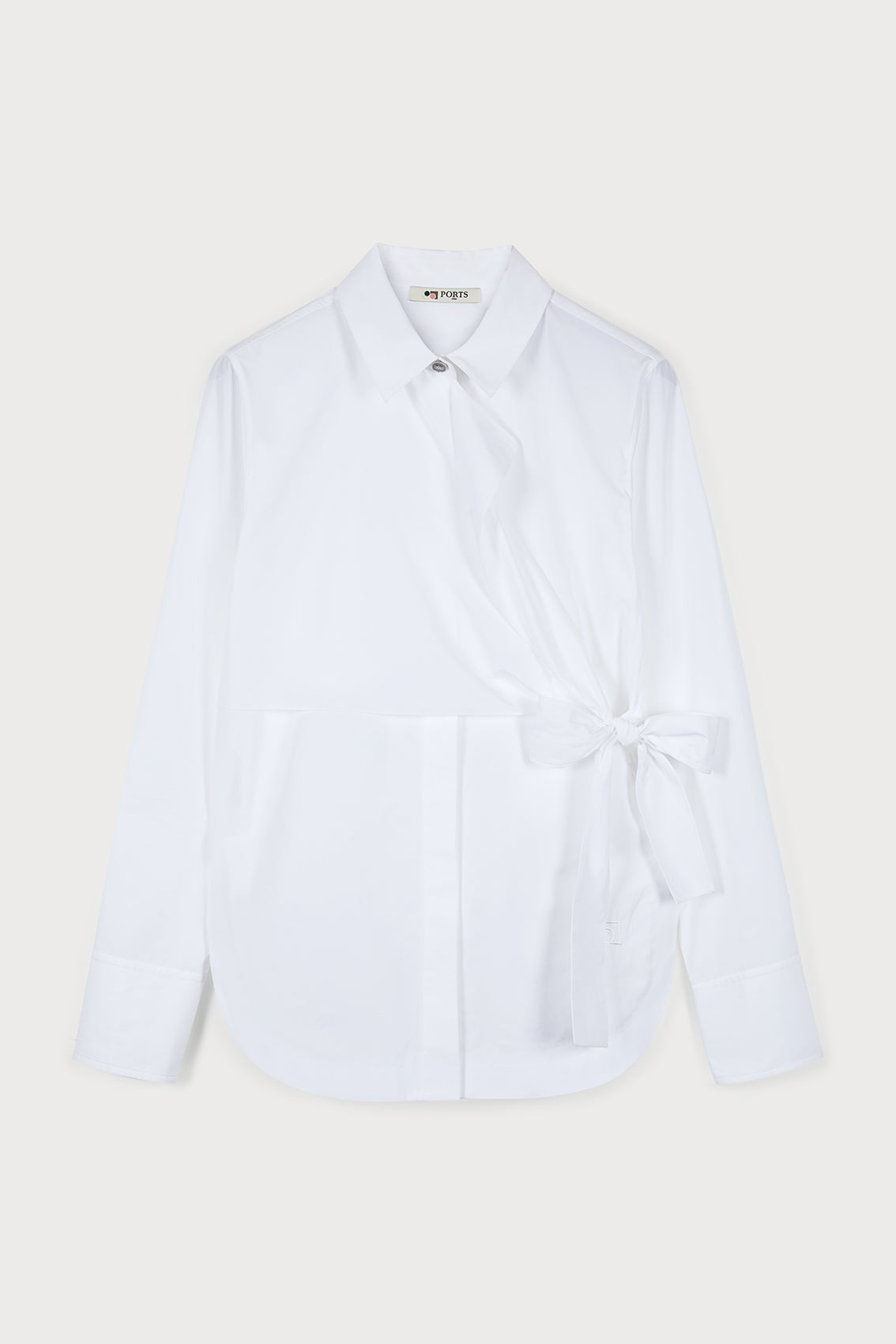 PORTS 1961 SIGNATURE WRAP SHIRT ADORNED WITH RIBBON TIE