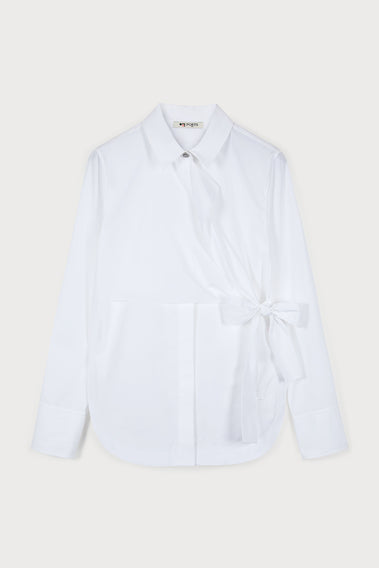 PORTS 1961 SIGNATURE WRAP SHIRT ADORNED WITH RIBBON TIE