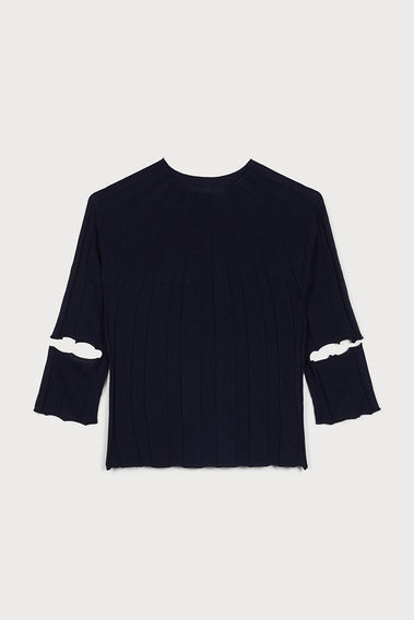 LUXE CUT-OUT SHORT SLEEVE KNITWEAR - A SIGNATURE OF PORTS 1961