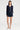 STYLISH NAVY & WHITE CONTRAST TOP STITCH CARDIGAN