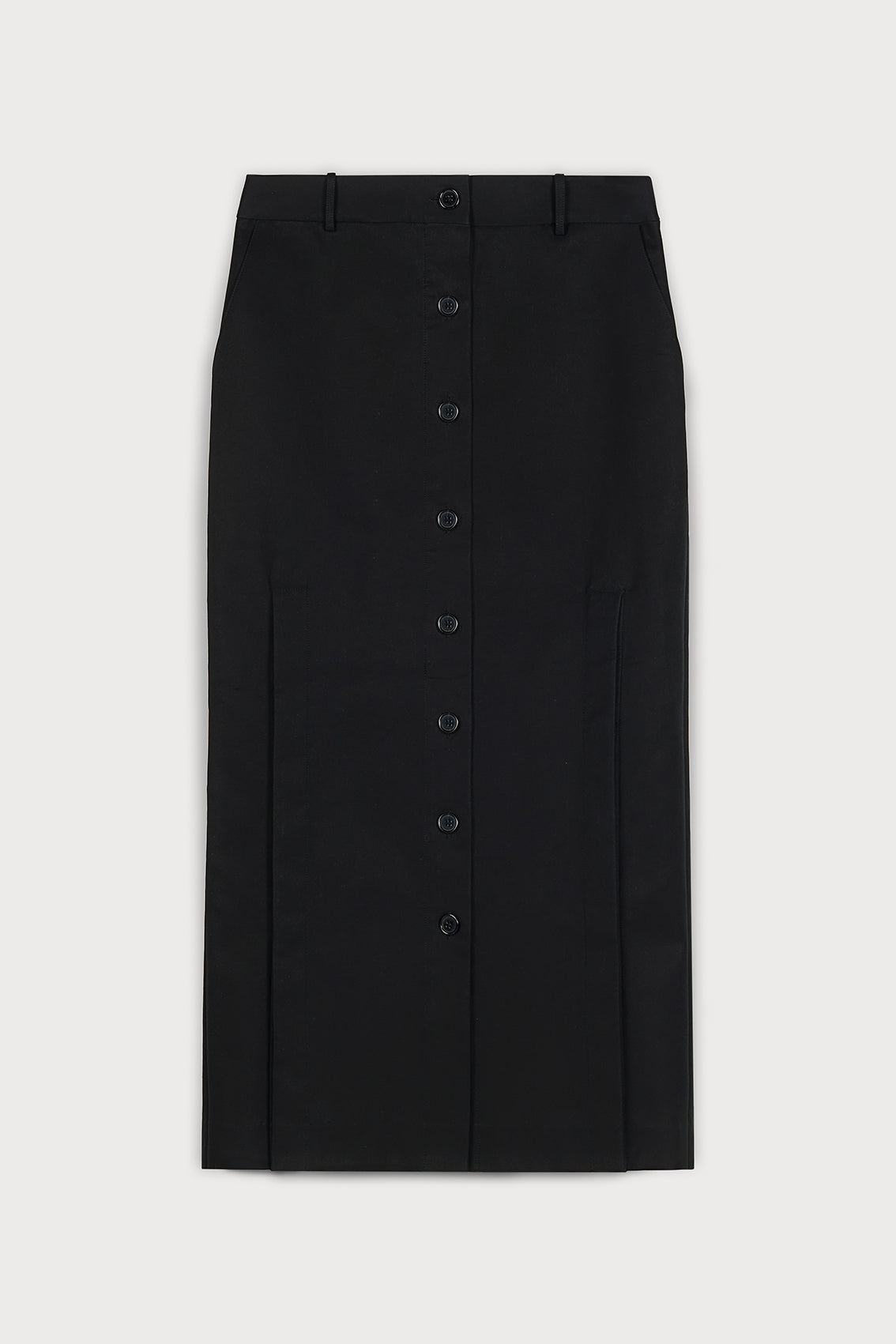 REFINED SKIRT SHOWCASING STYLISH CUT-OUT DETAILS AND BUTTON FEATURES