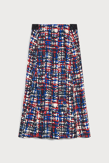 AZURE CHECK SKIRT