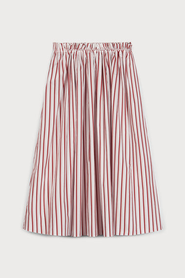 RED STRIPED SKIRT FROM AMALFI