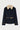 NAVY BELTED RIB-COLLAR JACKET