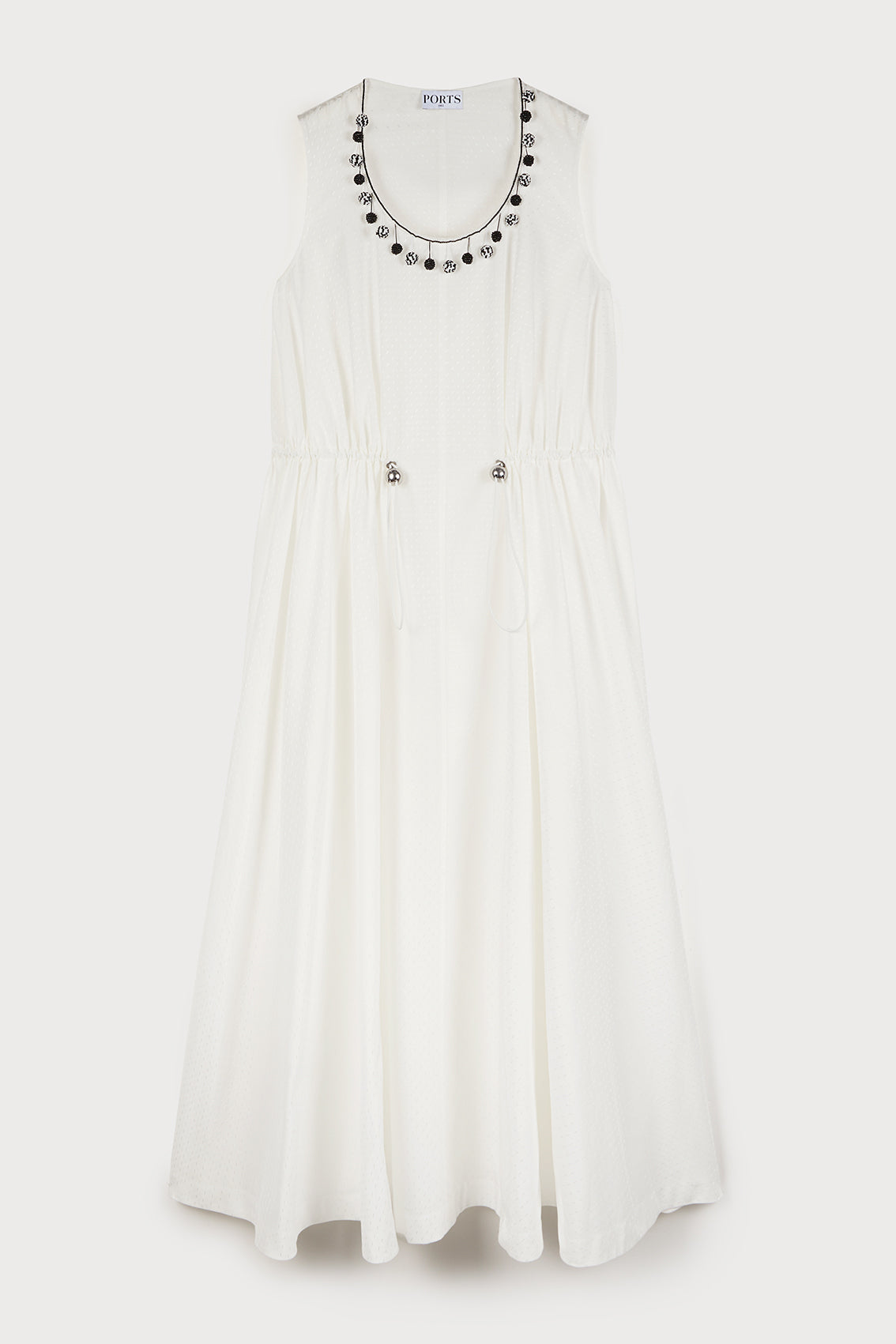 Textured Cotton Jacquard Dress